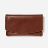 Wallets Stitch & Hide Snap Closure Wallets | Stitch & Hide Leather Darcy Classic Wallet - Maple Brown