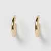 Jewellery Izoa Earrings | Izoa Small Voluminous Hoops Earrings Gold