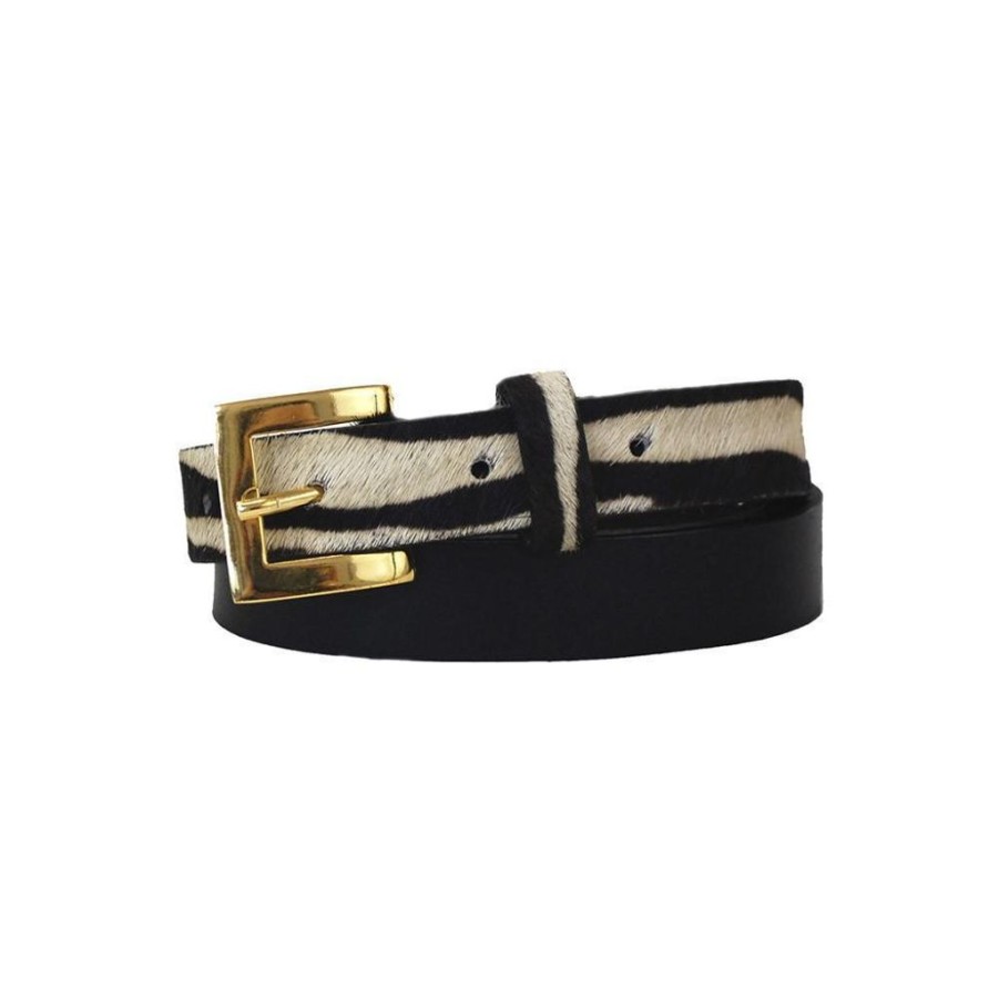 Women ClaudiaG Collection Belts | Claudia G Sophia Leather Belt Black