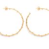 Jewellery Gorjana Earrings | Gorjana Gold Plated Willow Hoop Earrings