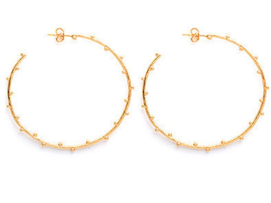 Jewellery Gorjana Earrings | Gorjana Gold Plated Willow Hoop Earrings