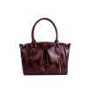 Handbags GUNAS NEW YORK | Gunas New York Madison Burgundy Croc Vegan Shoulder Bag