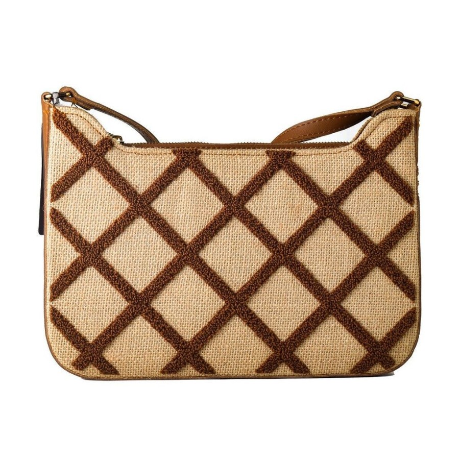 Handbags Laura Ashley | Laura Ashley Salway-Quilted-Tan Brown Synthetic Leather Shoulder Bag