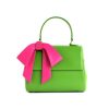 Handbags GUNAS NEW YORK | Gunas New York Cottontail Neon Green Vegan Leather Satchel Bag