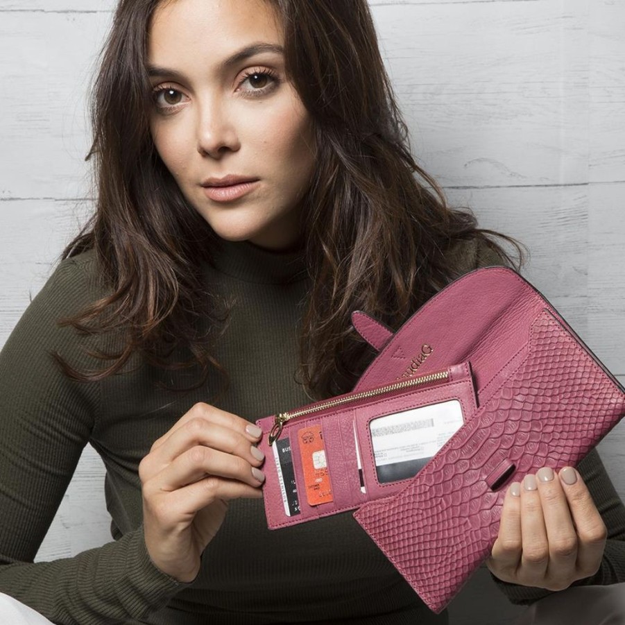 Wallets ClaudiaG Collection Snap Closure Wallets | Claudia G Collection Wealthy Leather Wallet -Red