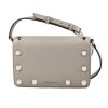 Handbags Michael Kors | Michael Kors Holly Stud Shoulder Bag Crossbody Grey 23 X 14 X 6 Cm