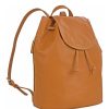 Handbags Hidesign | Hidesign Leah Leather Backpack Tan