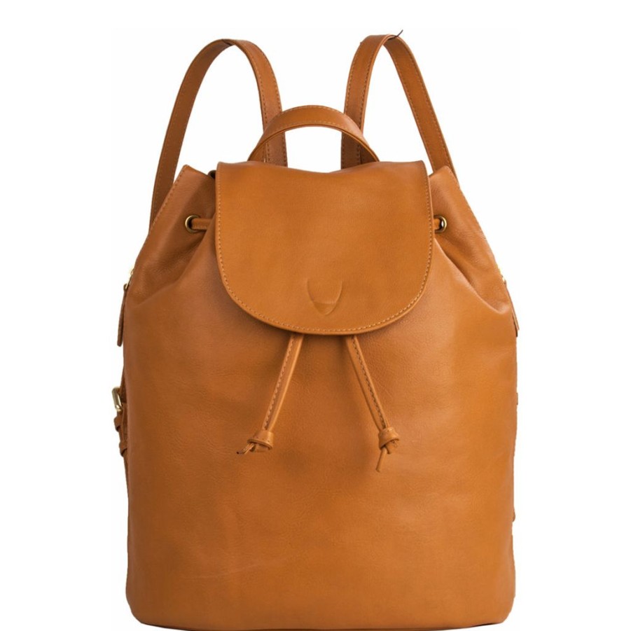 Handbags Hidesign | Hidesign Leah Leather Backpack Tan