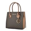 Handbags Michael Kors | Michael Kors Mercer Satchel Bag Brown 22 X 21 X 10 Cm