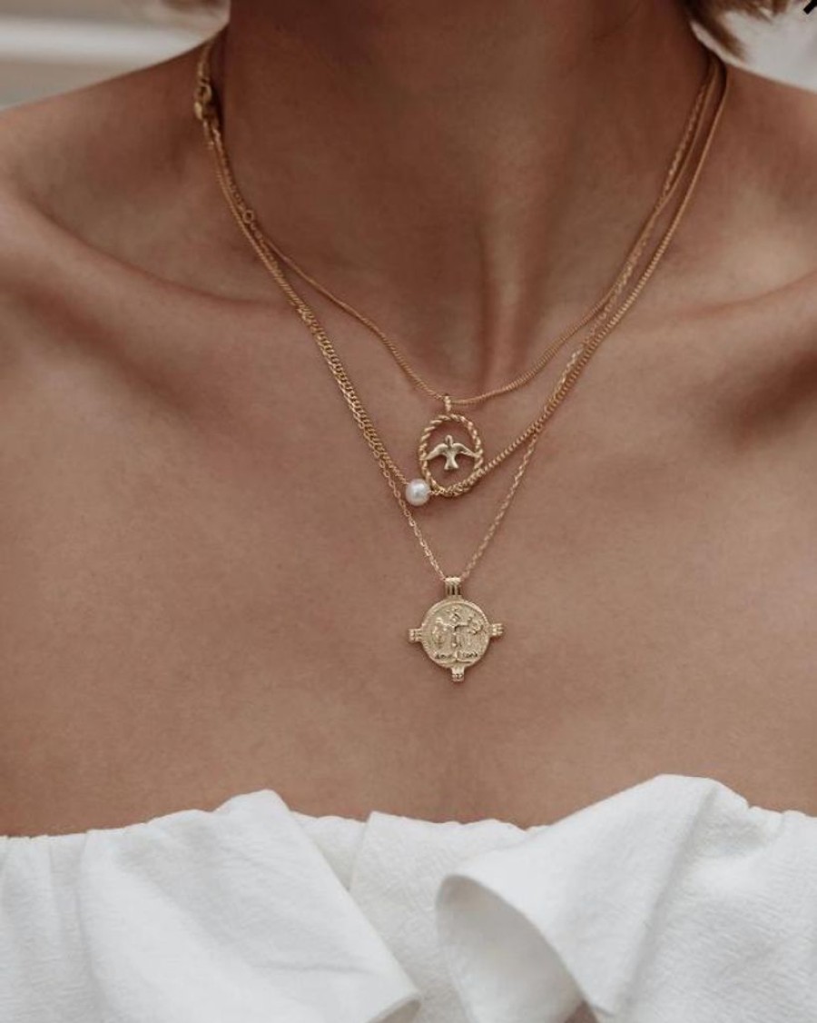 Jewellery Izoa Necklaces | Izoa Succession Necklace Gold