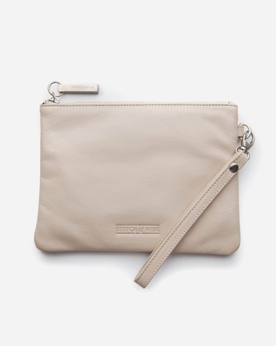 Handbags Stitch & Hide | Stitch & Hide Leather Cassie Clutch - Free Key Ring