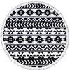 Women OH LAY Beach Towels | Oh Lay Vidorra Round Towel Black