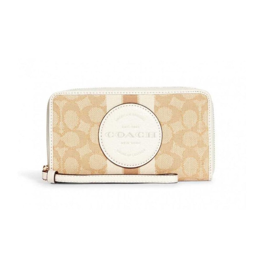 Wallets Coach Zip Around Wallets | Women'S Purse Coach Zip C9073-Imdqc Beige