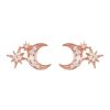 Jewellery LATELITA LONDON Earrings | Latelita London Moon And Starburst Small Stud Earrings Rosegold