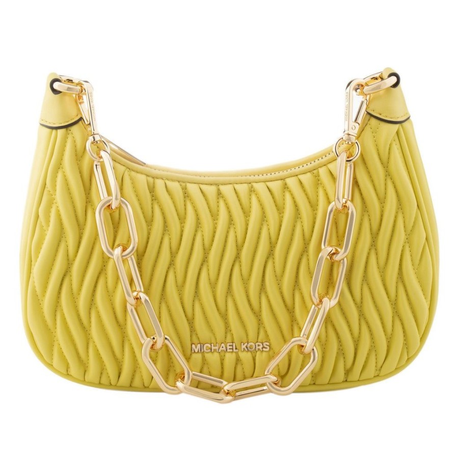 Handbags Michael Kors | Michael Kors 35S2G4Cu1U-Sunshine Yellow Leather Shoulder Bag