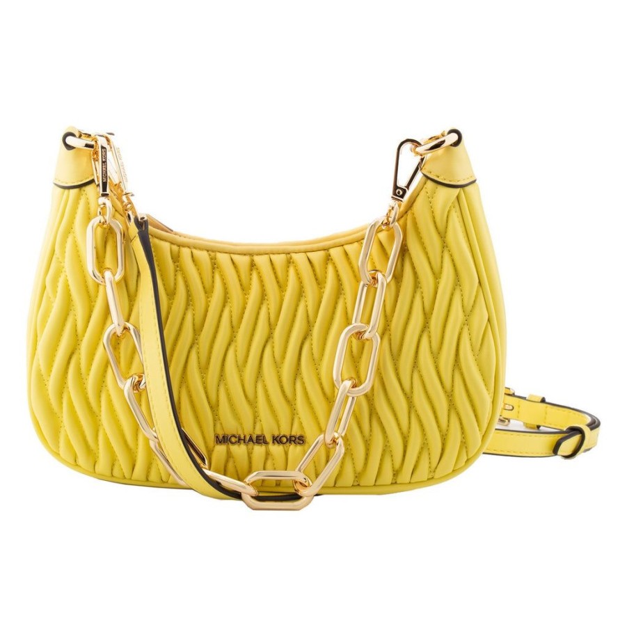 Handbags Michael Kors | Michael Kors 35S2G4Cu1U-Sunshine Yellow Leather Shoulder Bag