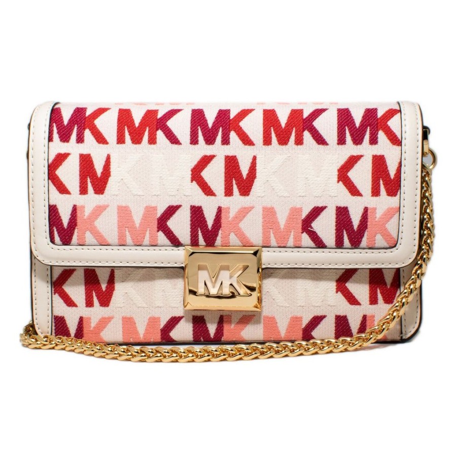 Handbags Michael Kors | Michael Kors 35S2G8Ml6J-Lt-Crm-Multi Beige Leather Shoulder Bag