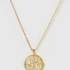 Jewellery Izoa Necklaces | Izoa Superstition Pendant Necklace Gold