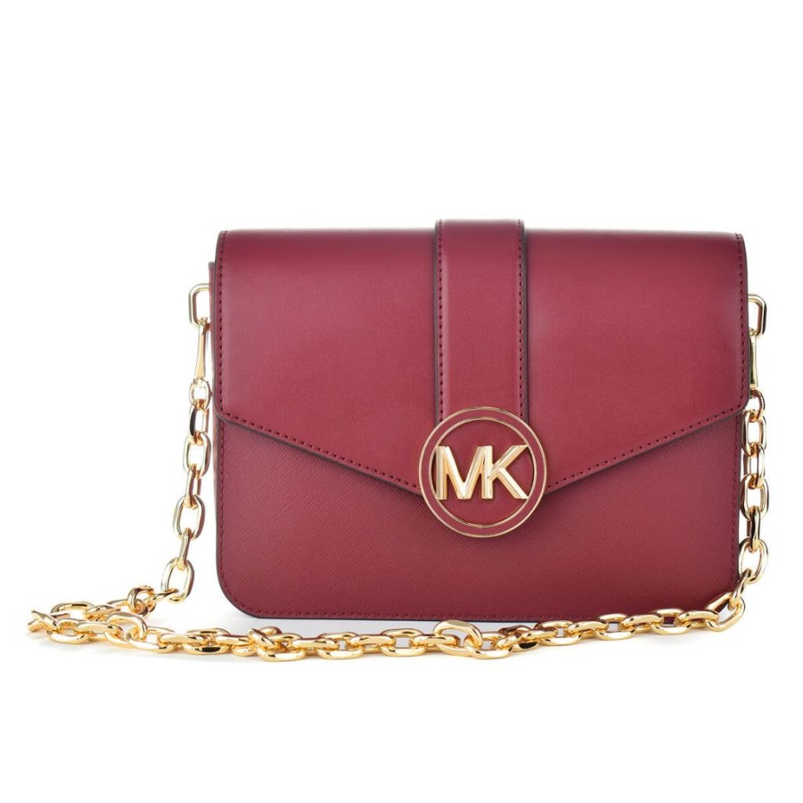 Handbags Michael Kors | Michael Kors Shoulder Bag 35S2Gnml2L-Mulberry Maroon Red 23 X 17 X 6 Cm