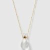 Jewellery Miz Casa & Co Necklaces | Miz Casa & Co Fantasy Pendant Perfume Bottle Necklace Clear Quartz Gold