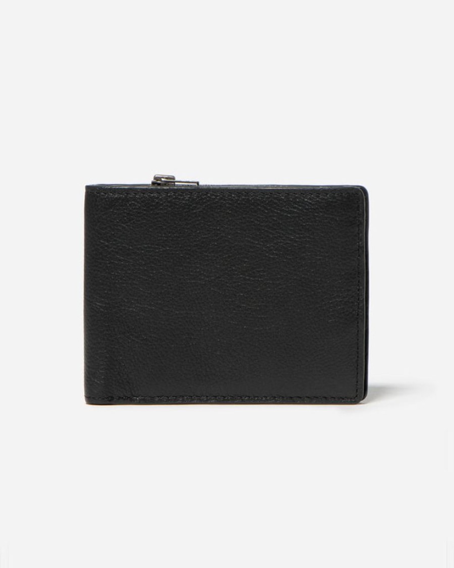 Wallets Stitch & Hide Bifold & Trifold Wallets | Stitch & Hide Leather James Bi-Fold Wallet Black