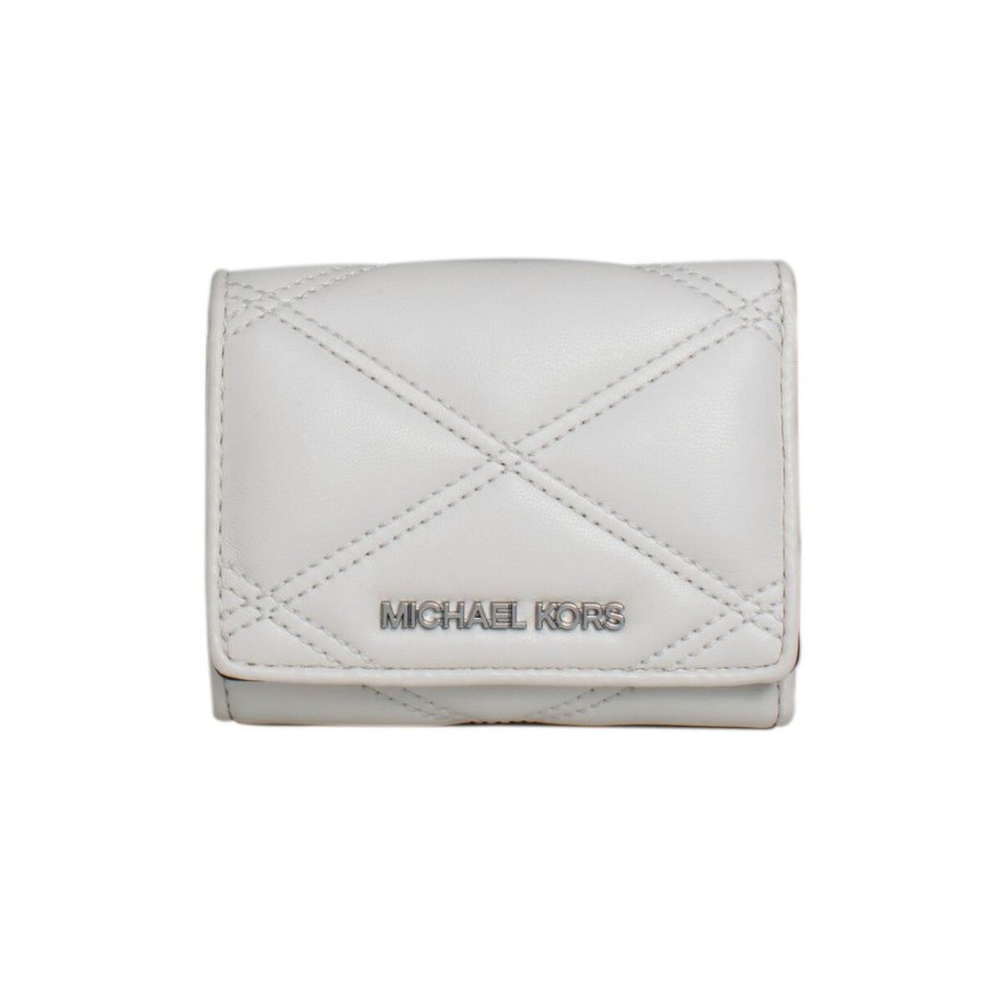 Wallets Michael Kors Snap Closure Wallets | Purse Michael Kors 35T2Stve2U-Optic-White