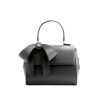 Handbags GUNAS NEW YORK | Gunas New York Cottontail Black Vegan Leather Satchel Bag